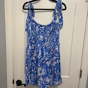 Lilly Pulitzer Blue and White Romper